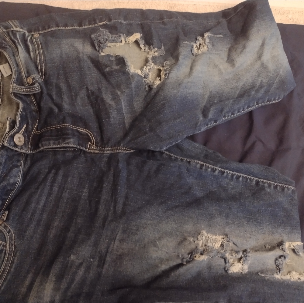 Large blue jeans